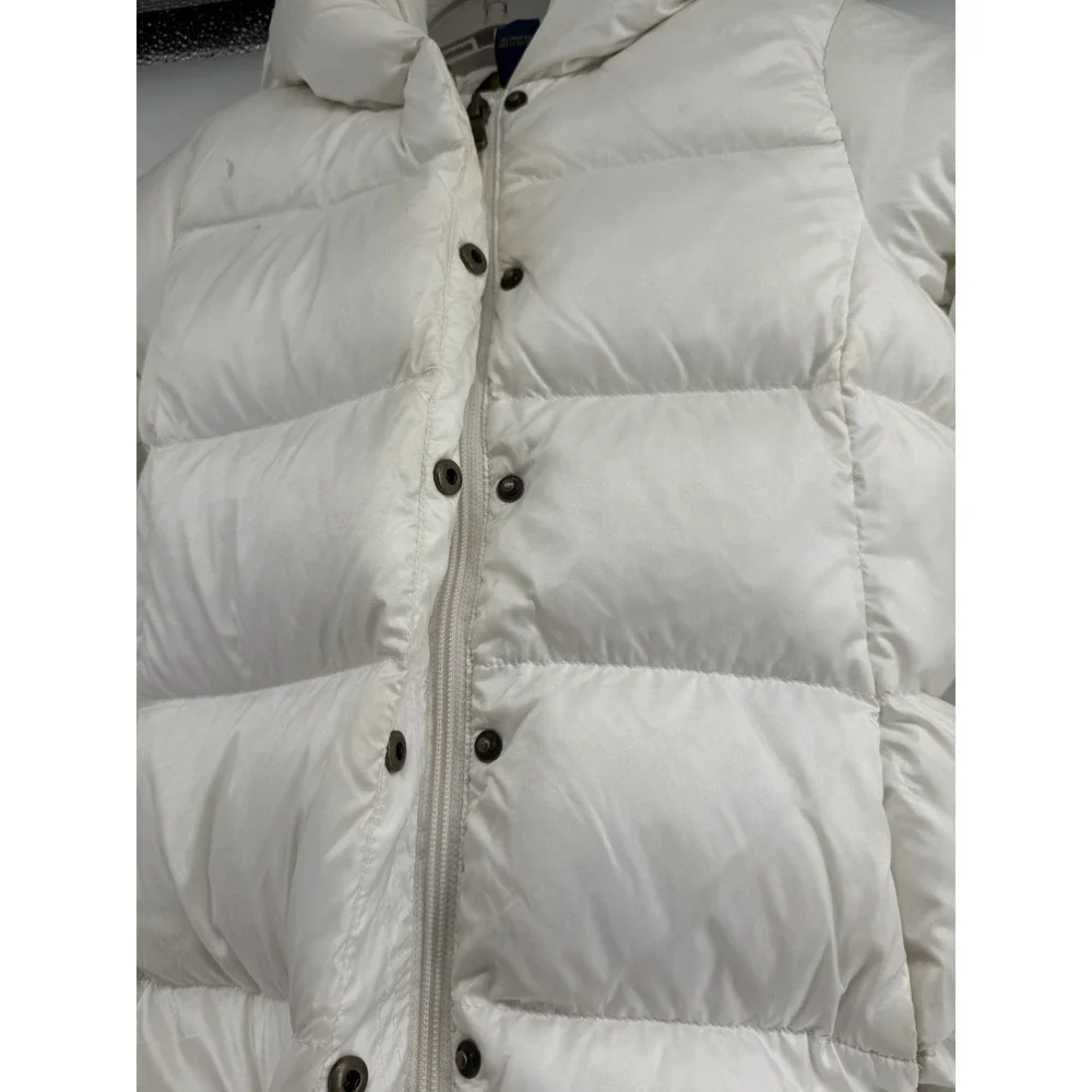 Polo Ralph Lauren White Quilted‎ Puffer Down Jacket Long Girls Size 5